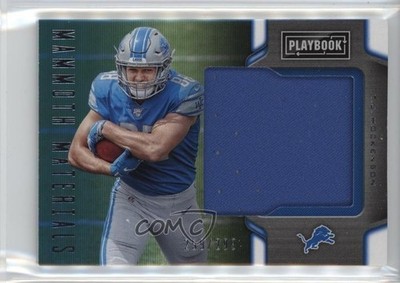 2019 Panini Playbook Mammoth Material 259/299 TJ Hockenson #MM-21 Rookie RC 4at