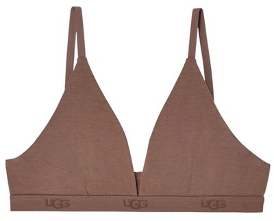 UGG Women s Size 2XS XXS Francis Bralette Wireless Triangle Bra BROWN Allspice