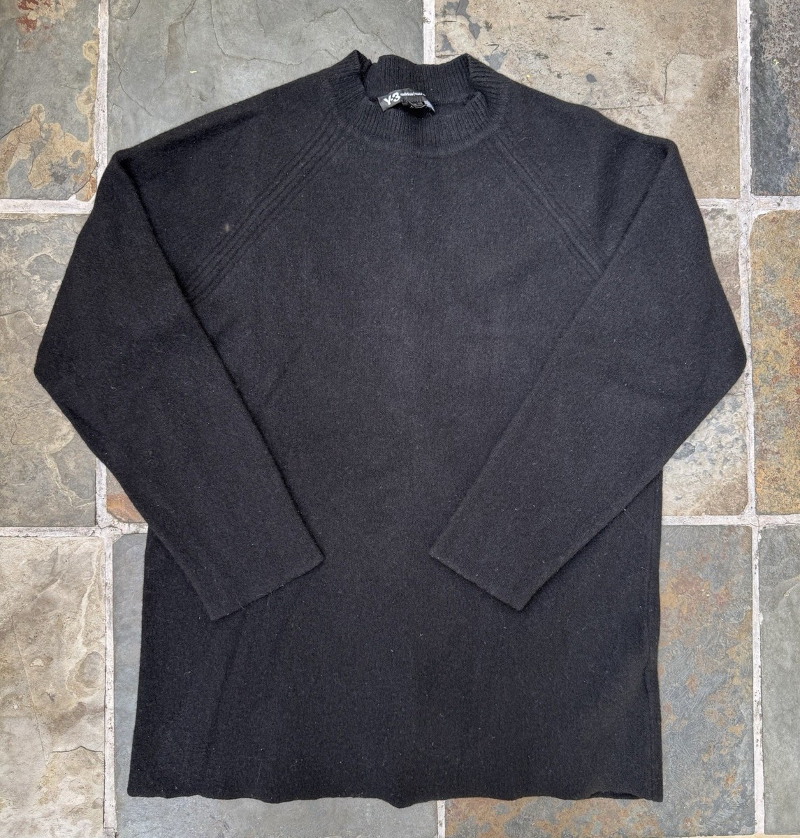 Adidas Y-3 Yohji Yamamoto Wool Felt Pullover Sweater Men's Size L