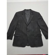 Jos. A. Bank Mens 46R Black 100 Camel Hair 2 Button Sport Coat Blazer Jacket