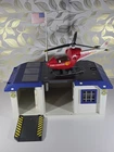 playmobil Police Station With Fire Rescue Helicopter Vintage Pretend Play