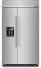 NIB KitchenAid KBSD708MPS 48" Built-In Side-by-Side Stainless Steel Refrigerator