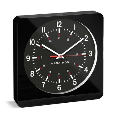 Studio Edition Jumbo 12 Inch Analog Wall Clock with Auto Backlight by Marathon