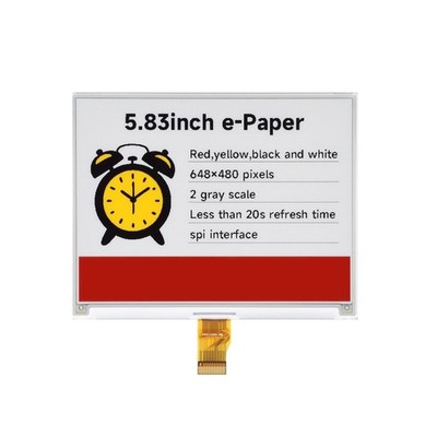 5.83inch E-Paper Module 648x480 Resolution Electronic Ink Electronic Paper