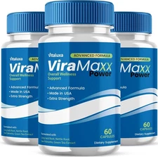 (3 Pack) Vira Maxx Power for Men to Support Overall Male Health (180 Capsules)