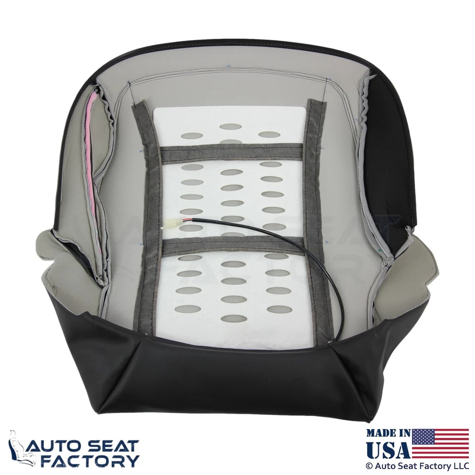 Cubierta de asiento superior del conductor de cuero genuino negra para Mercedes Benz Clase S S550 2010-2013 Foto 2 de 4