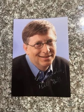 BILL GATES signed 5x7 Photo!! Microsoft Founder!