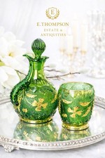Emerald Green Hand Blown Glass Pitcher - Guil...