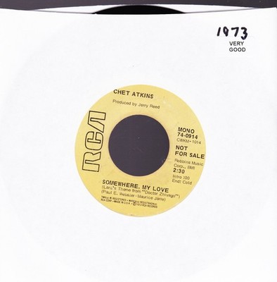 CHET ATKINS 45s  SOMEWHERE MY LOVE-4 (BOX-4)