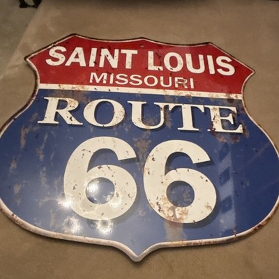 Chico Creek Signs Route 66 Saint Louis Missouri Shield Metal Sign