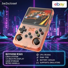 R36S Retro Handheld Game Console 3.5″ IPS 64GB | 15K Games  ✅