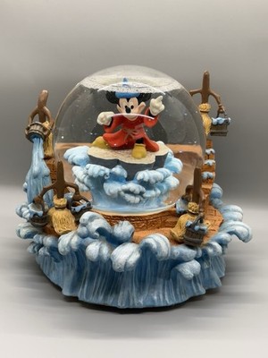 VTG Disney Mickey Mouse The Sorcerer s Apprentice Fantasia Musical Snow Globe