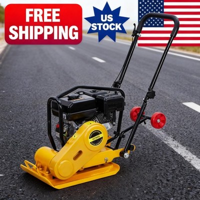 7HP Gas Plate Compactor, 212cc 4200 Lbs Force Power Tamper with 22.1'' x 15.9''