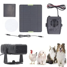 20W Solar Heater For Chicken Dog Cat Small Greenhouse Powered with Set C0L4