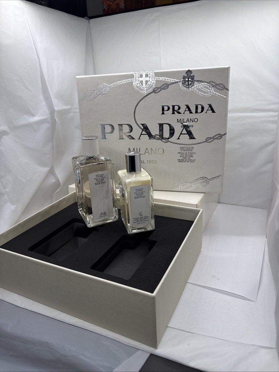 PRADA INSUFION DHOMME オードトワレ 200ml Prada Milano Infusion D'Homme Set 2pcs EDT 200ml/6.75oz After