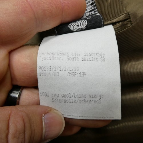 Blazer Abrigo Deportivo Barbour Tweed Talla 41R Marrón Pata de Gallo Doble Ventilación Traje - Imagen 5 de 14