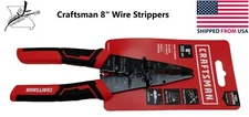 Craftsman 8" Wire Strippers Stripper Pliers Crimping Cutting Electrical Wire FS