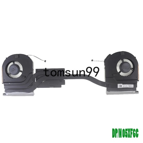 Laptop CPU GPU Heatsink Fan DC5V 4Pin for Dell Precision 7750 FDX70-UMA 05XF6C - Picture 2 of 2