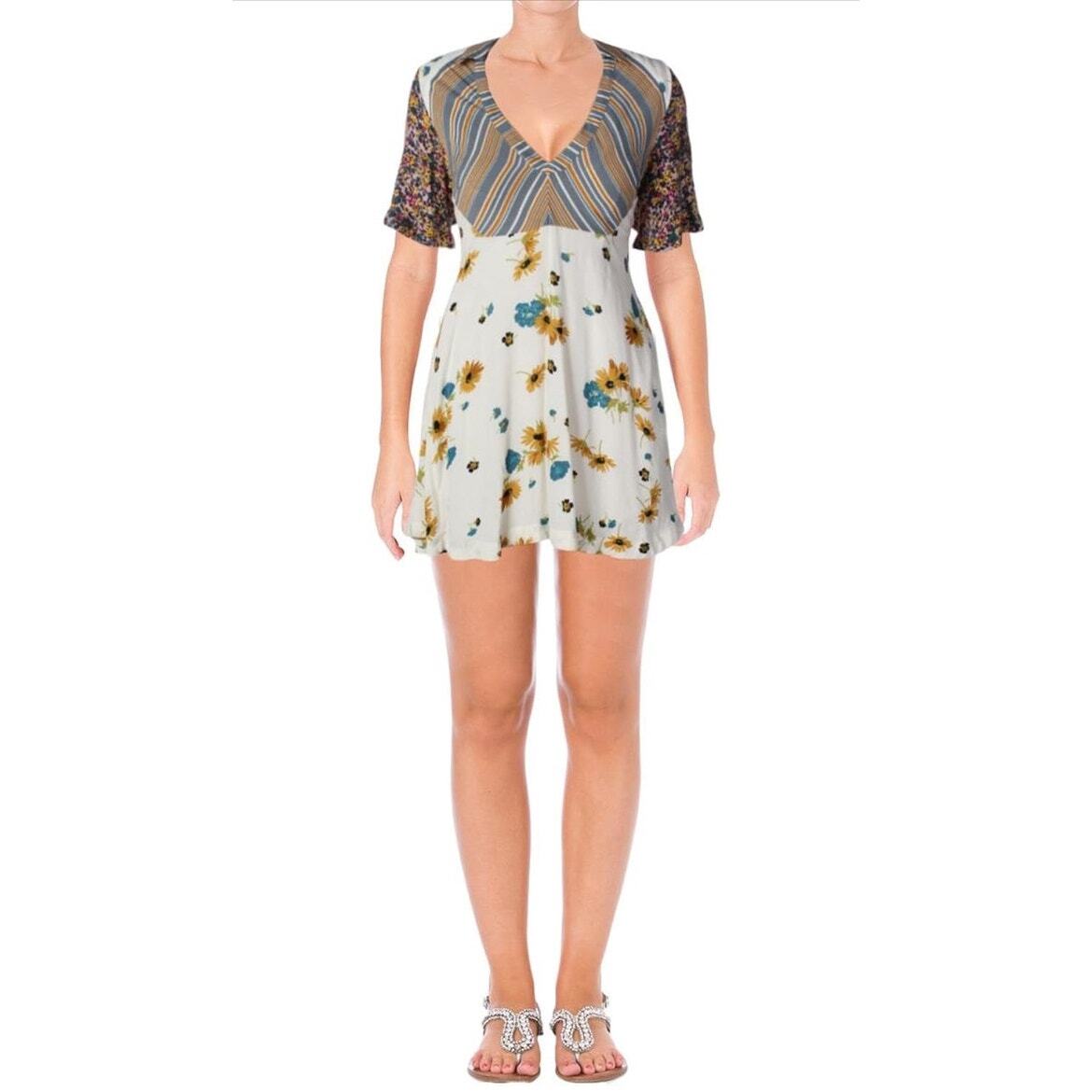 free people mixin it up mini dress Free people mixin it