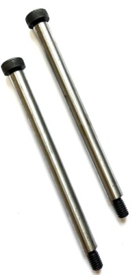 1/2 X 6 SHOULDER SCREWS - SOCKET HEAD - BLACK FINISH ALLOY STEEL - 2 PC PACK