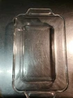 Vintage ANCHOR HOCKING Ovenware Clear Glass DISH 1 Quart   6x 9 x 2 inches