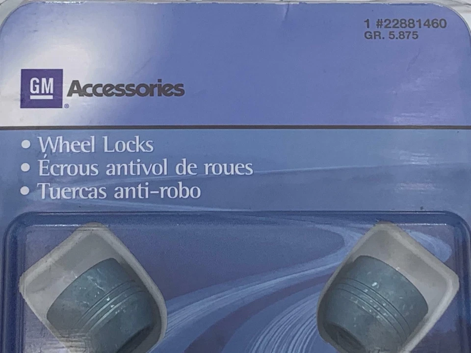 22881460 NOVO KIT DE TRAVA DE RODA GM 2010-14 CADILLAC SRX para rodas com porcas cobertas - Imagem 3 de 4
