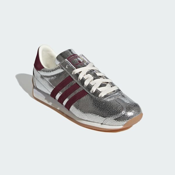 adidas WMNS Country OG Silver Metallic Maroon JQ5111 Women's