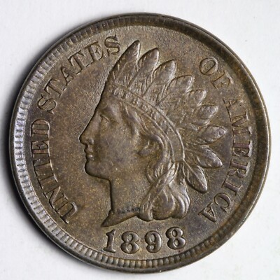 1898 Indian Head Cent Penny BU *UNCIRCULATED* MS E282 RSCC