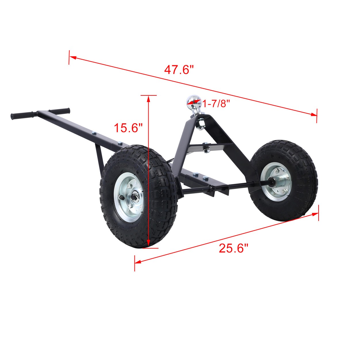 Electric Trailer Dolly VEVOR , 5000lbs Towing Capacity, 350W 12V Trailer Jockey Wheel With 22 Ft/min Moving Speed, 12''-24.8'' Adjustable Clamp Height Electric Jacks For Trailers