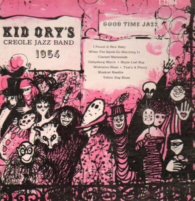 Kid Orys Creole Jazz Band 1954 NEAR MINT good time jazz Vinyl LP