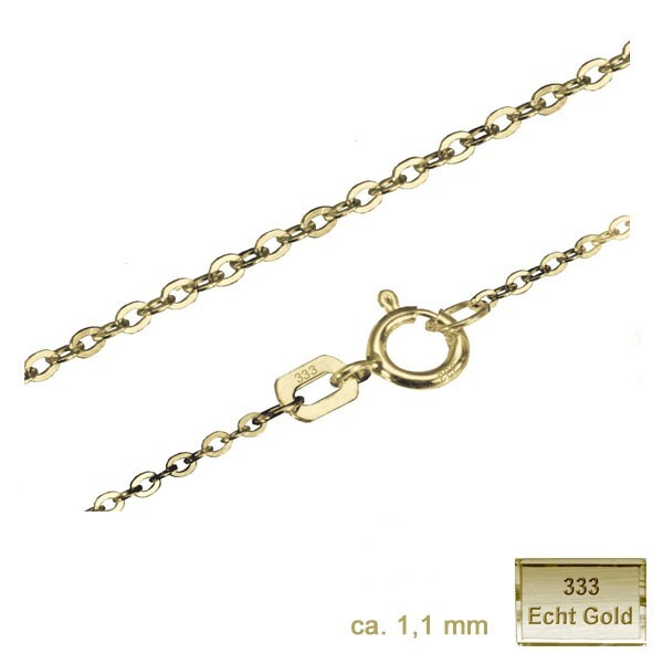 Goldkette Ankerkette 38 40 cm Kette Gold 333 Echt Goldschmuck