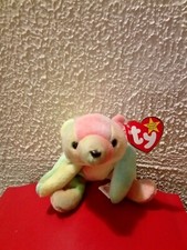 Ty Beanie Baby 1999 Sammy Plush multi colored bear with tag