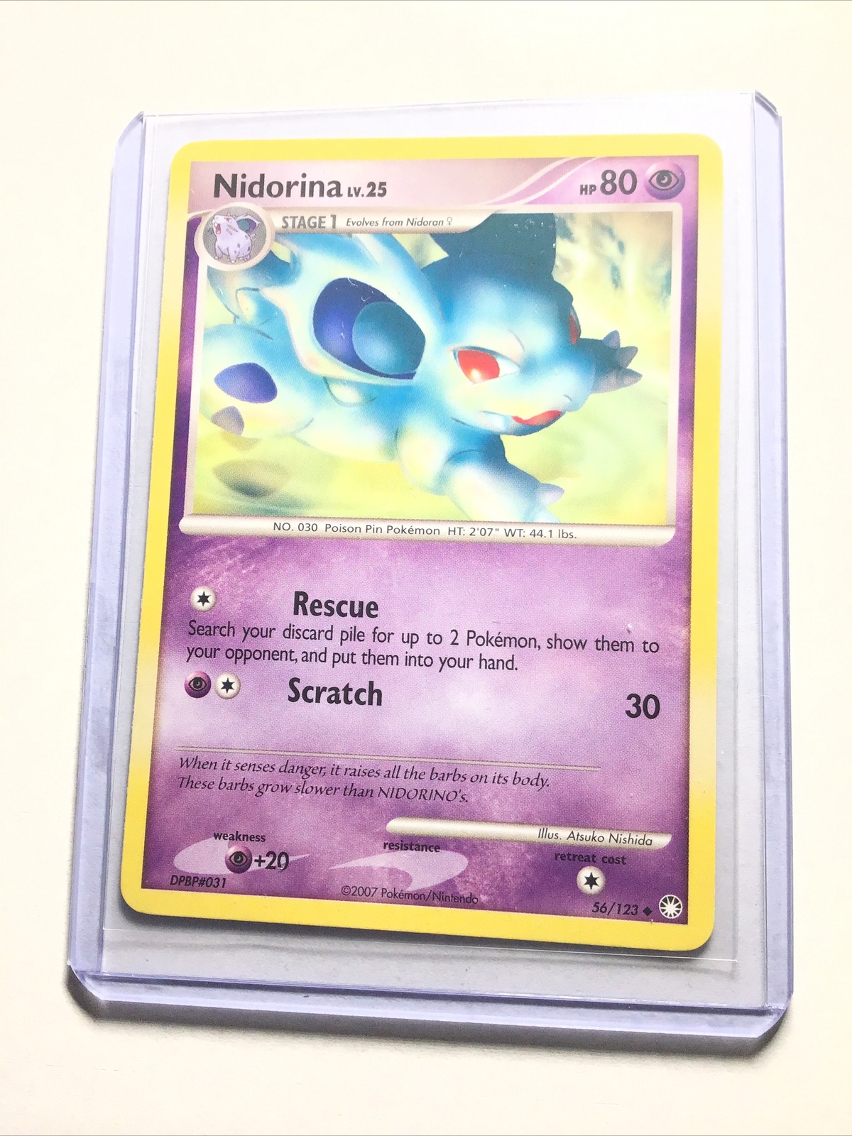 NIDORINA - 56/123 - Mysterious Treasures - Uncommon - Pokemon Card - NM