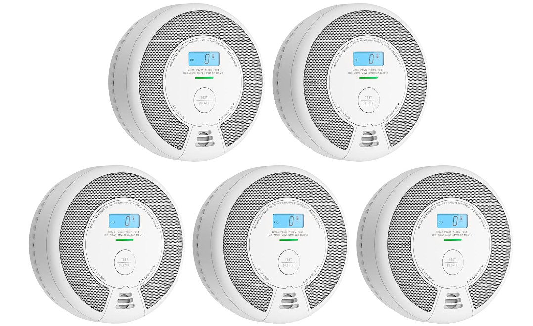 X-Sense Combination SC07 5-pack Smoke and Carbon Monoxide Alarm Brand New