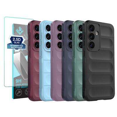 Handy Hülle für Samsung Galaxy S24 FE / S24 Ultra / S24 Grip Case Cover mit Glas