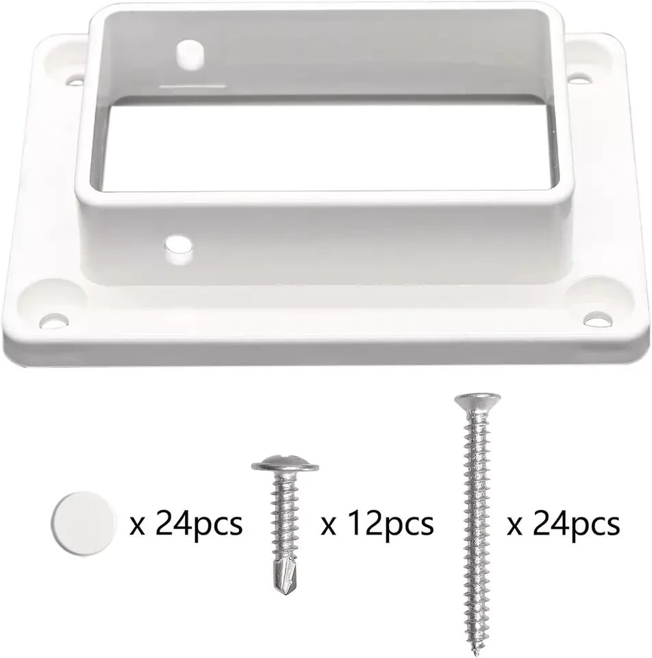 2 X 3 5 White Vinyl Fence Brackets Slotted Handrail Bracket Kit With 2 x 3 5 white vinyl fence brackets slotted handrail bracket kit with