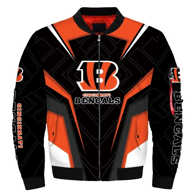 Cincinnati Bengals Men's Flight Bomber Jacket