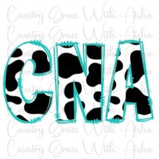 Sublimation Transfer Cow Print CNA Ready To Press Heat Transfer