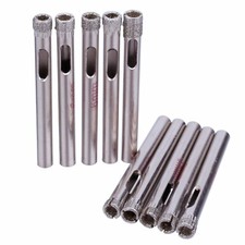 10Pcs 1/4" inch 6mm Diamond Hole Saws Granite Drill Bits Masonry Tools for Stone