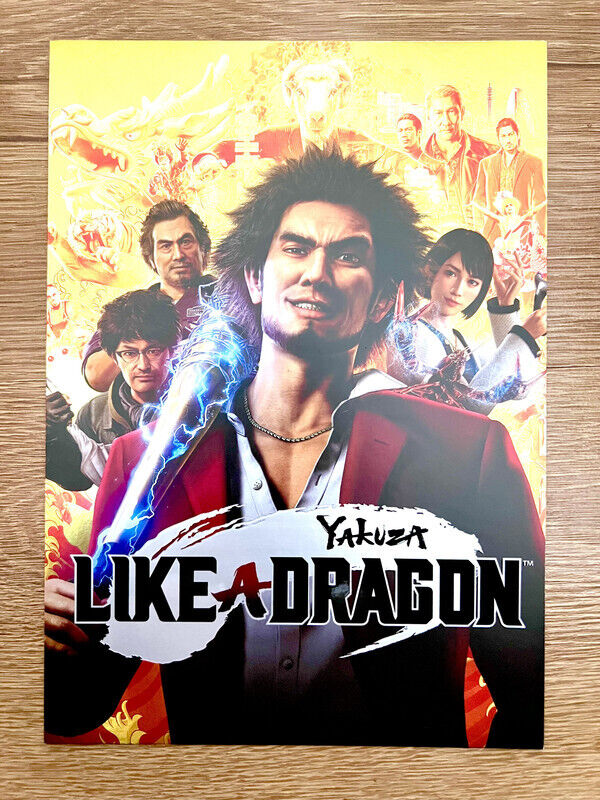 Poster Del Videojuego Yakuza Like A Dragon Completo Perfecto