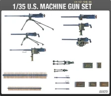 Academy 1/35 U.S Army MACHINE GUN SET Accessories Plastic Model Kit #13262