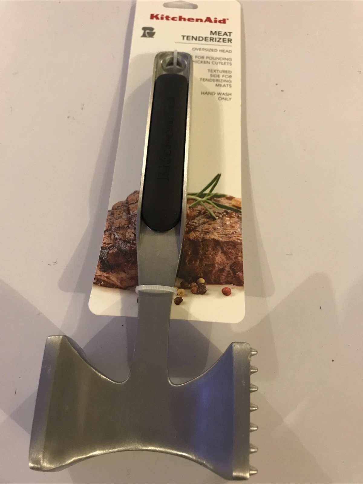 kitchenAid Meat Tenderizer Oversized Head Textured And Flat Surface NEW