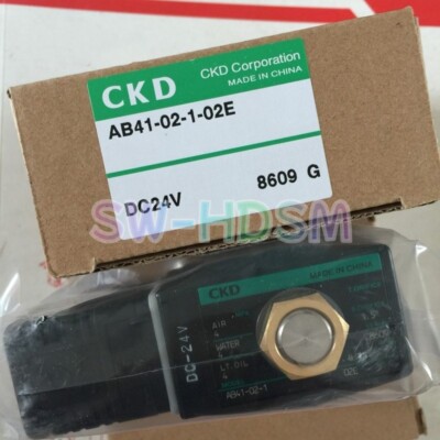 1PCS Brand New For CKD AB41-02-1-02E DC24V Solenoid Valve In Box freight free
