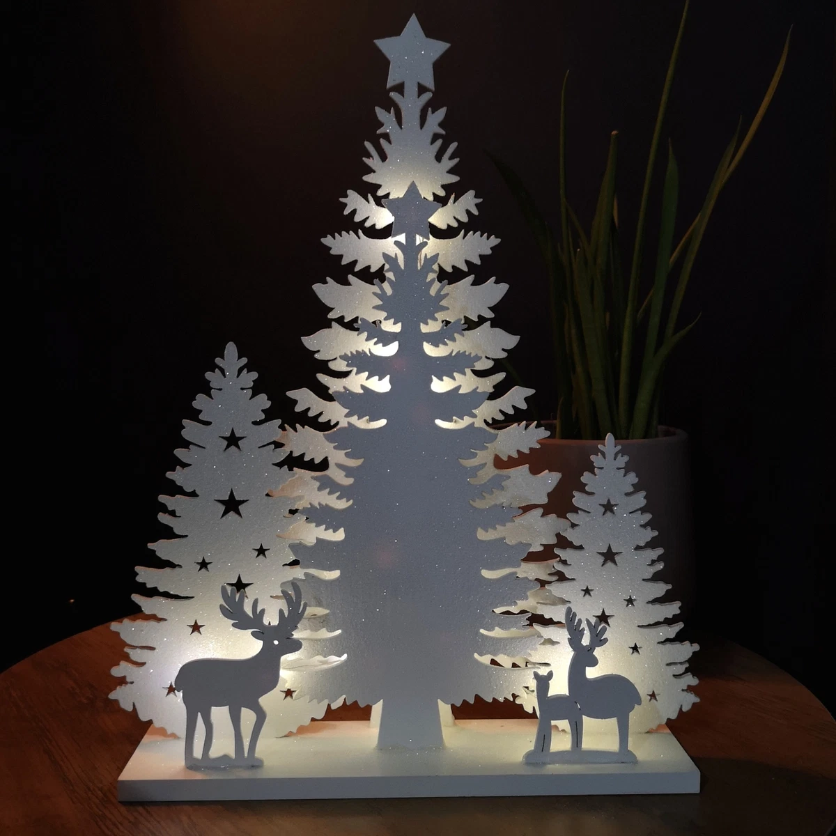 White 2024 wooden tree