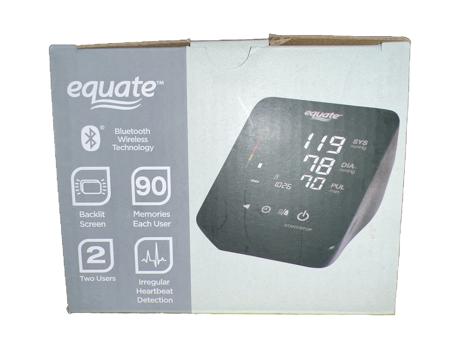 Equate 6000 Series Wireless Upper Arm Blood Pressure Monitor eBay