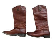 Frye Melissa Tall Brown Boots, Leather, Size 6-1/2 B