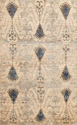 Luxury Hand-Knotted Modern Accent Rugs 5x8 ft