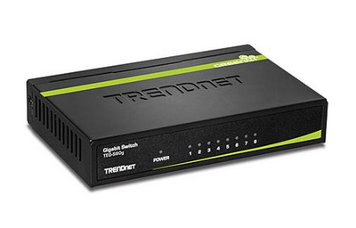 TRENDnet TEG-S80g 8-Port Gigabit GREENnet Desktop Metal Case Ethernet Switch