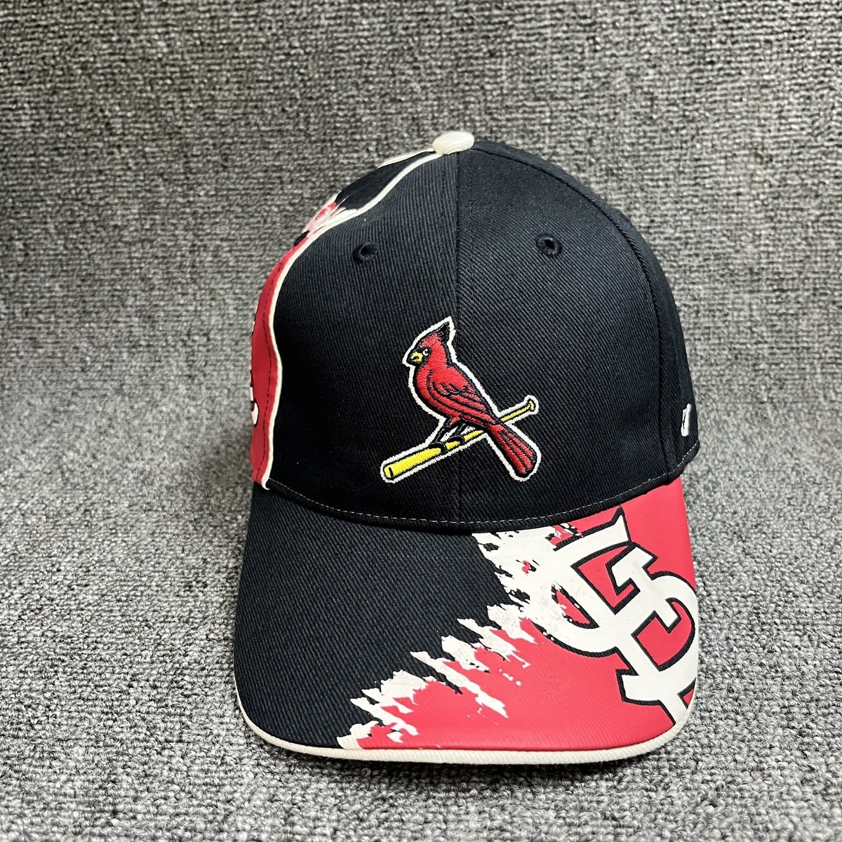 '47 Brand St. Louis Cardinals Kids Clean Up Adjustable Baseball Hat Cap Black Re