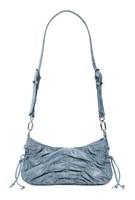 Desigual Gathered Denim Across Body Bag Schultertasche Tasche Space Blue Schwarz